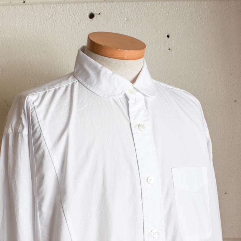 Flared Shirt - 100's 2Ply BroadclothWhite

