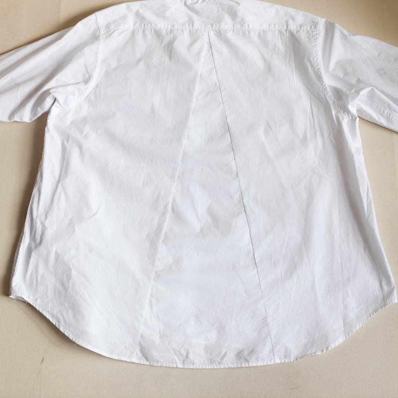 Flared Shirt - 100's 2Ply BroadclothWhite

