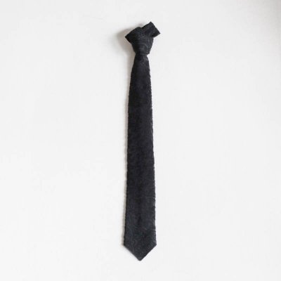 Neck Tie - Crest Flocked Jq.Black

