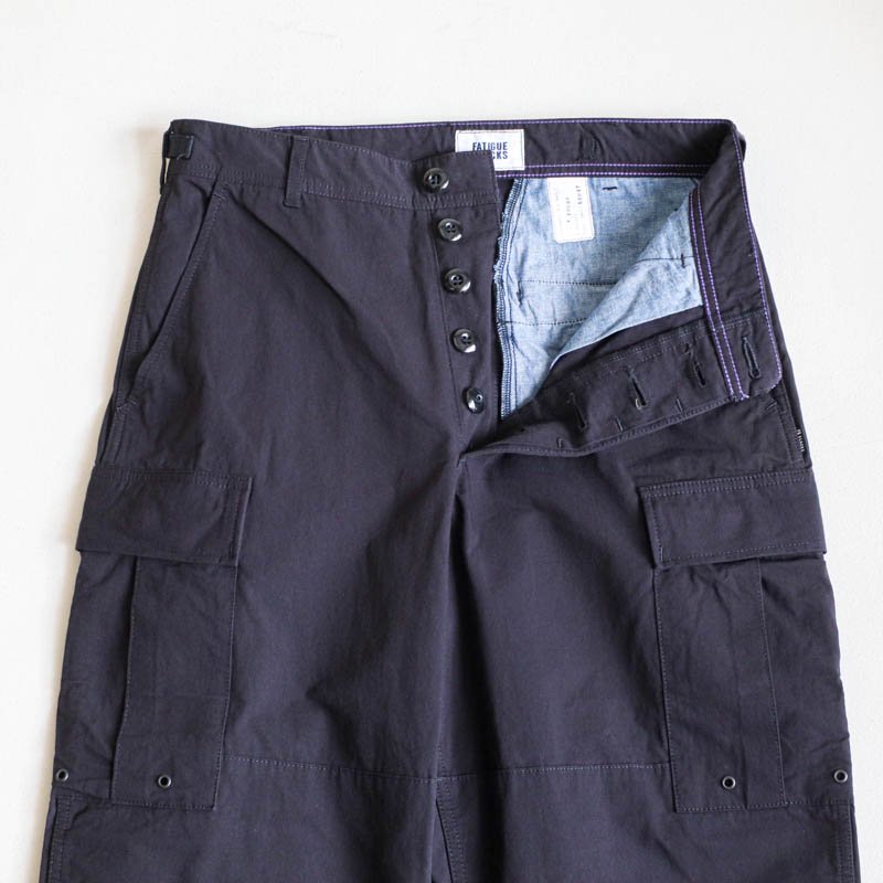 357 B.D.U SLACKS Black Ripstop Poplin