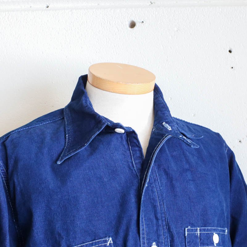 No.2 Shirt  Cotton Cords Indigo
