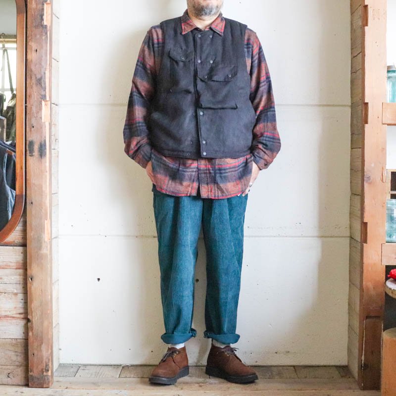 South2 West8 【サウスツーウエストエイト】Belted Logger Pant – Corduroy Blue - 大阪 /  UNCLESAM【アンクルサム】