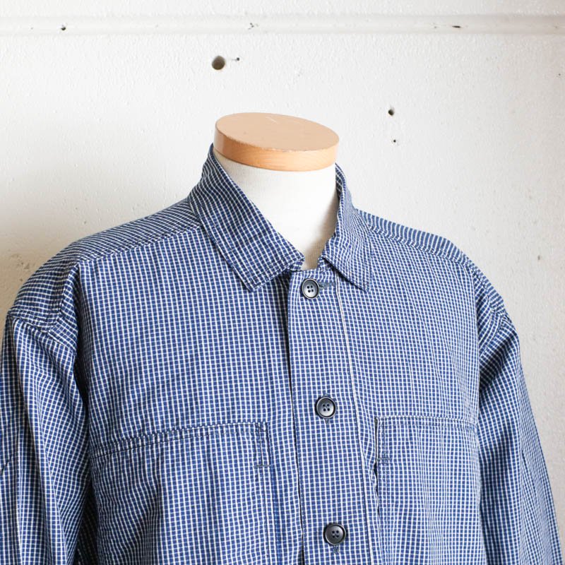 ARMY SHIRTIndigo check Indigo