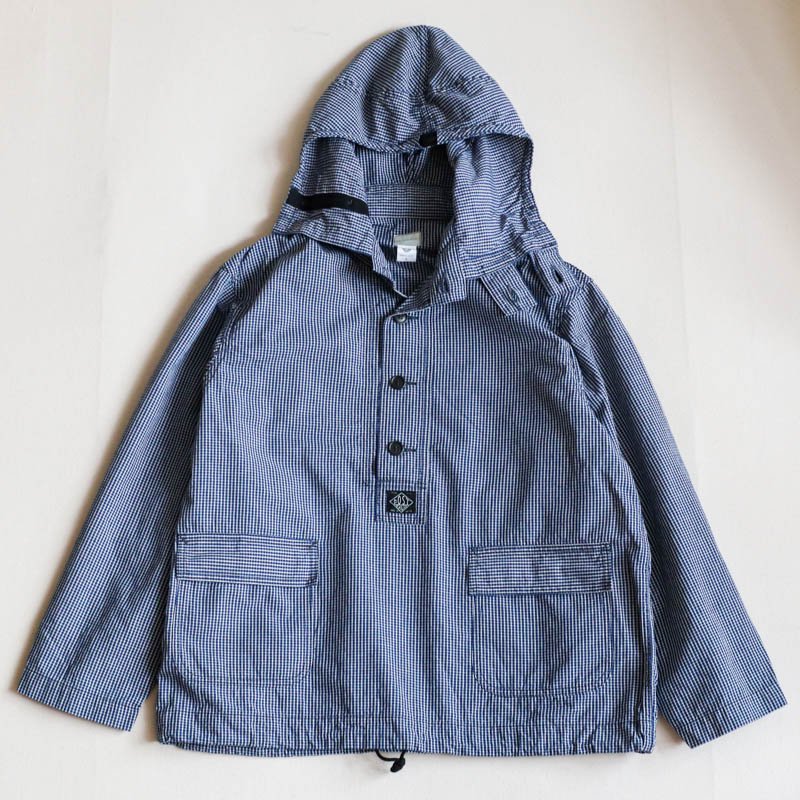 NAVY Parka  Indigo check Indigo