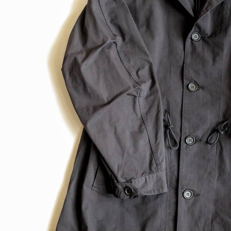 THE CORONA UTILITY C-FIELD COAT　Black Ripstop Poplin