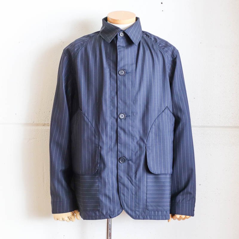 THE CORONA UTILITY【ザ コロナユーティリティ】Game Jacket Light　Pinstripe on Navy 　-  UNCLE SAM【アンクルサム】 大阪 アメリカ村のセレクトショップ / Online Store