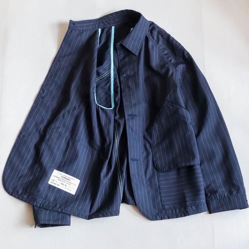 Game Jacket LightPinstripe on Navy 