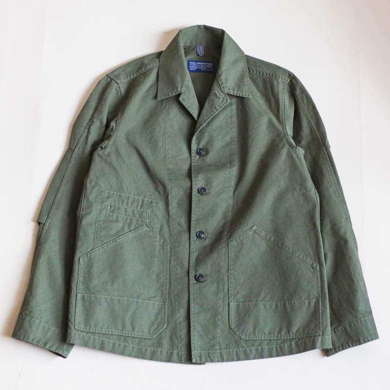 1ST PAT-RN RAILROAD　Work Jacket　Brushed Micro-Canvas　Olive