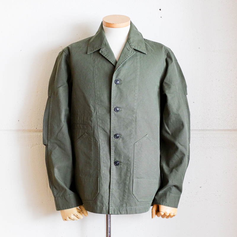 1ST PAT-RN RAILROAD　Work Jacket　Brushed Micro-Canvas　Olive