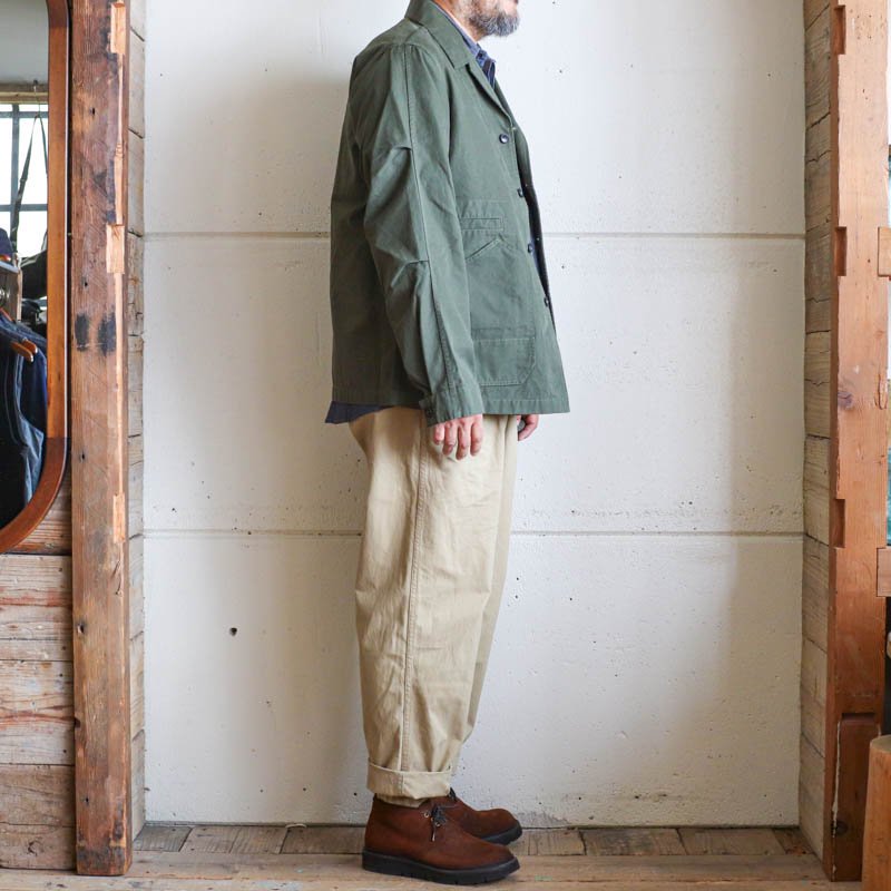 RAILROADWork JacketBrushed Micro-CanvasOlive