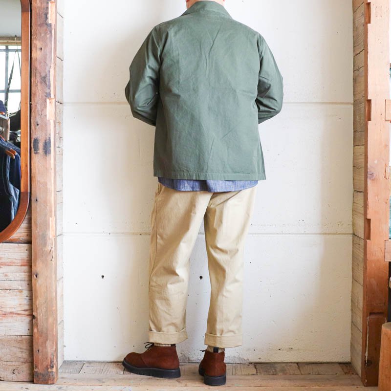 RAILROADWork JacketBrushed Micro-CanvasOlive