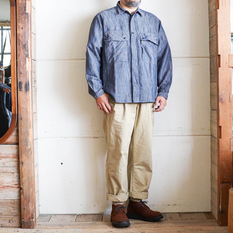 PATHUtility OvershirtSlub Chambray