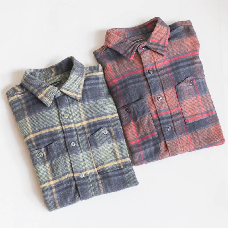 Work Shirt Cotton Plaid FlannelOrange/Red




