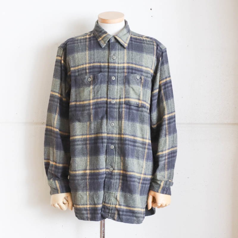 ENGINEERED GARMENTS Work Shirt 　Cotton Plaid Flannel　 Yellow/Grey