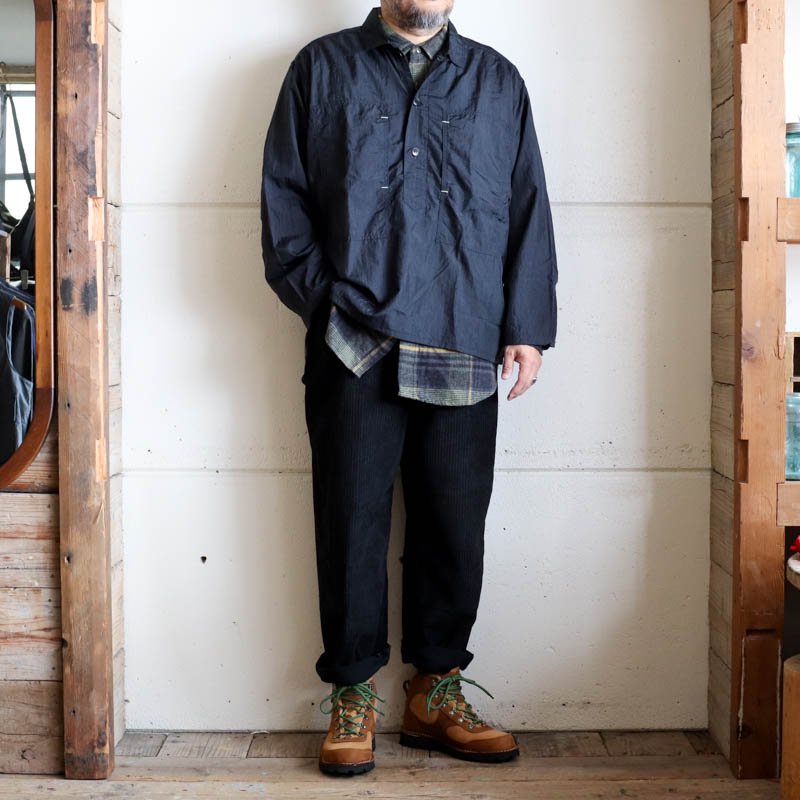 ENGINEERED GARMENTS Work Shirt 　Cotton Plaid Flannel　 Yellow/Grey