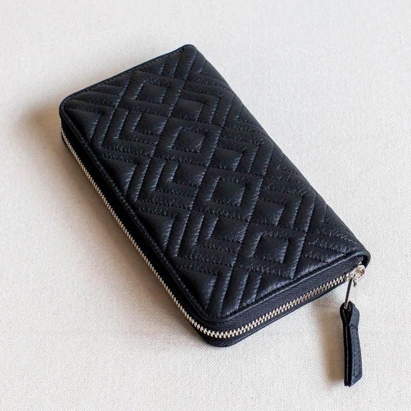 RO-RO Wallet Long  DiamondNoir