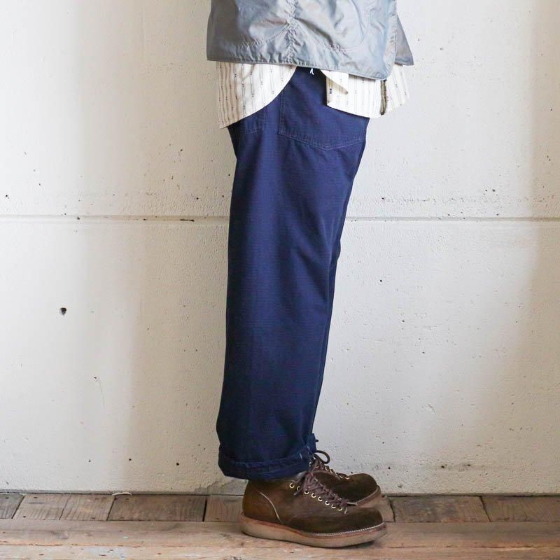 E-Z ARMY-NAVY Pants 2Cotton Dobby Ripstop Indigo Deep Wash
