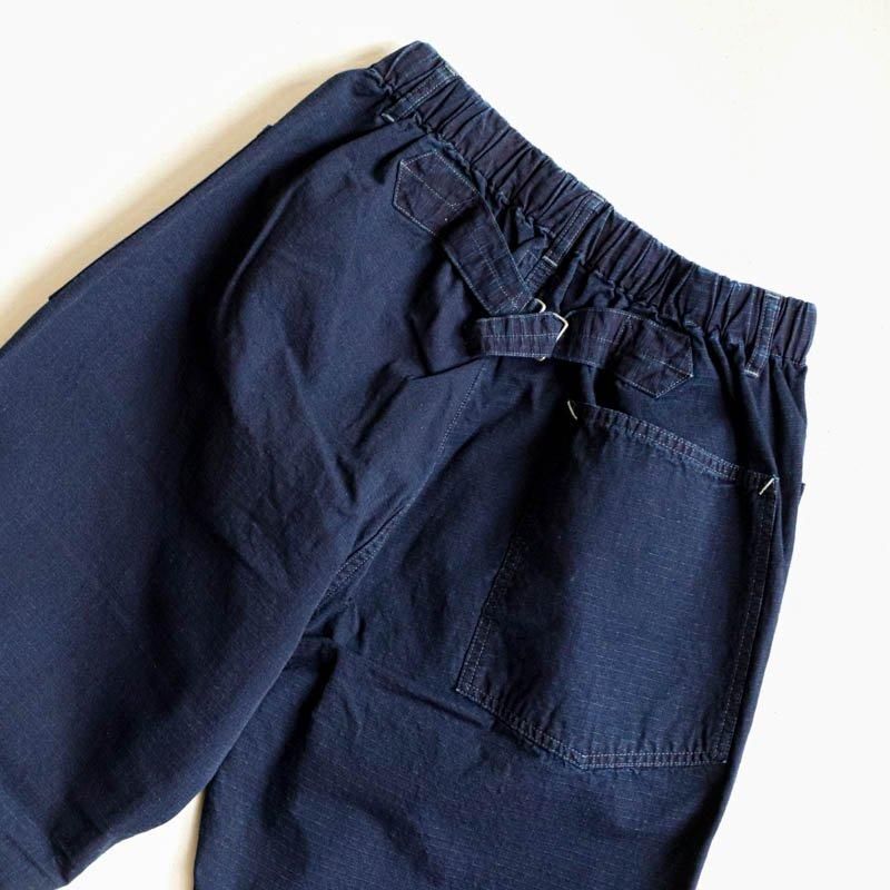 E-Z ARMY-NAVY Pants 2Cotton Dobby Ripstop Indigo Deep Wash
