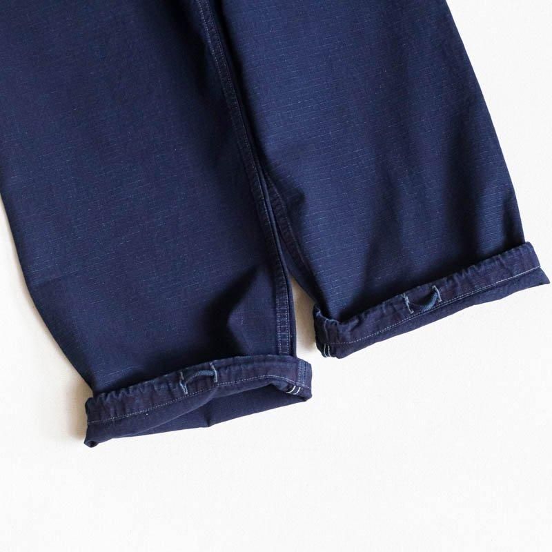 E-Z ARMY-NAVY Pants 2Cotton Dobby Ripstop Indigo Deep Wash
