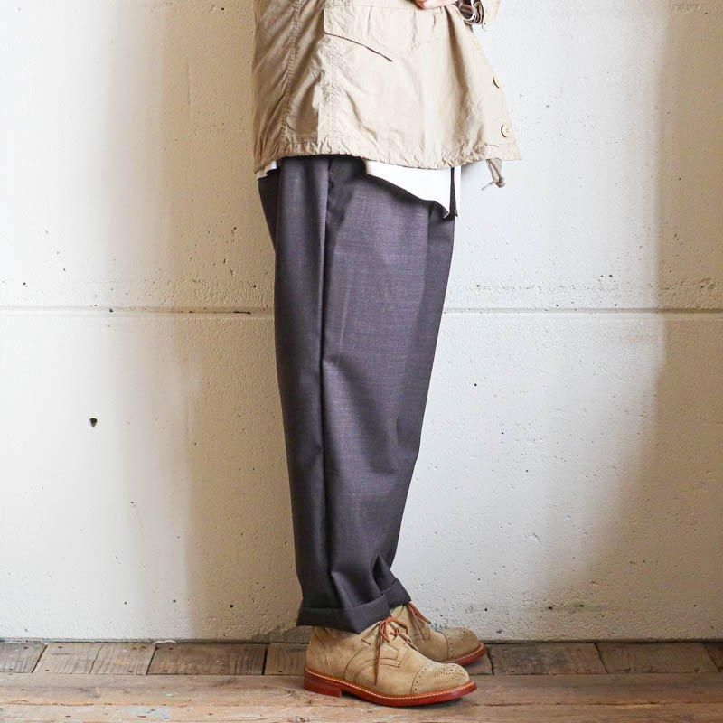 THE CORONA UTILITY ／2タックウールスラックス・モカブラウン THE CORONA UTILITY ／2タックウールスラックス・モカブラウン