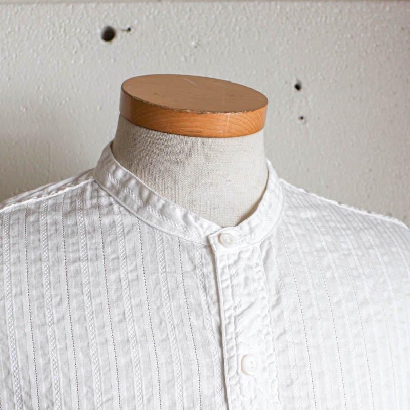 【美品】POST OʼALLS／Band Collar Shirt（24FW） POST O'ALLS【ポストオーバーオールズ】Band Collar Shirt MV