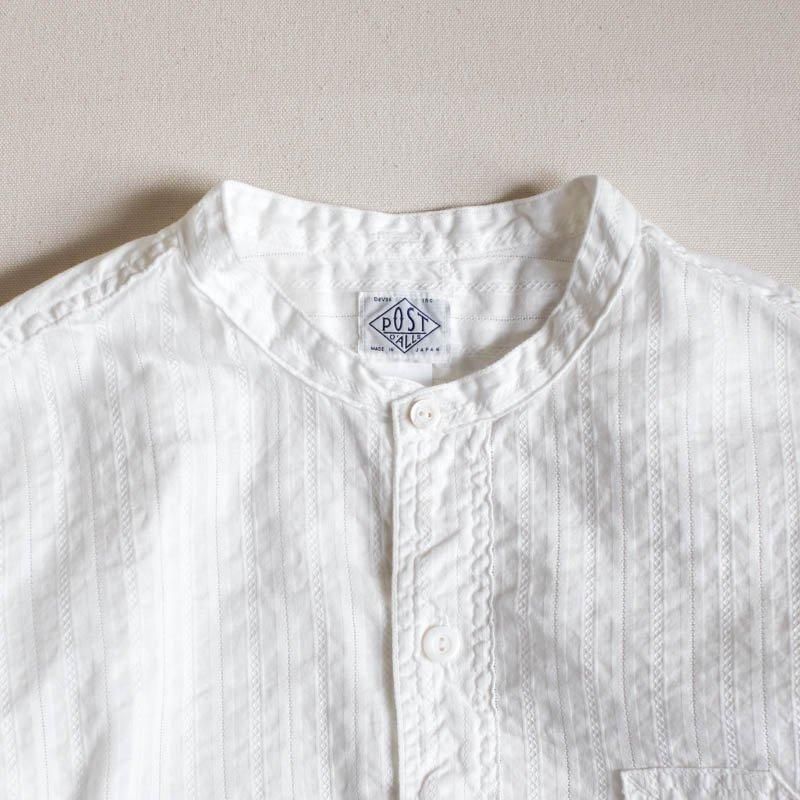 Band Collar Shirt MVCool MeshWhite