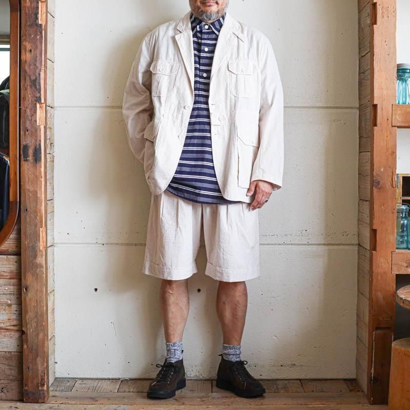 Folk Jacket - Seersucker StripeBeige

