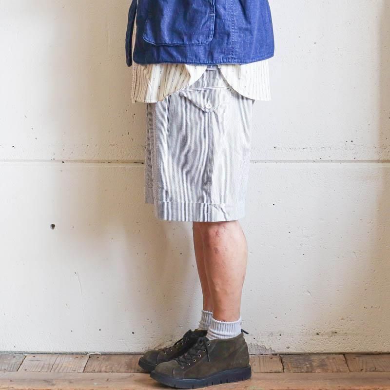 Gurkha Short - Seersucker Stripe　Navy

