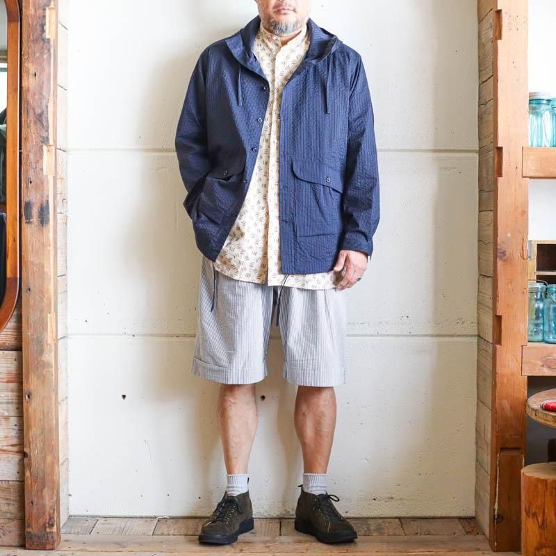 STONEYarn dyed SeersuckerNavy Stripe