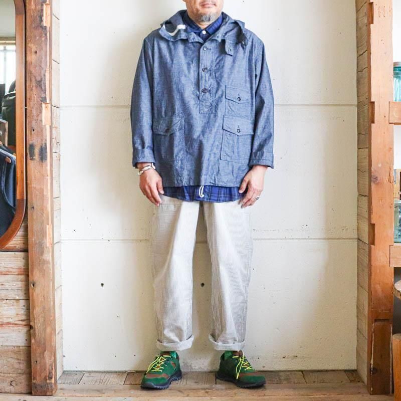 No.6 Shirt 　S/S　Seersucker Blue plaid