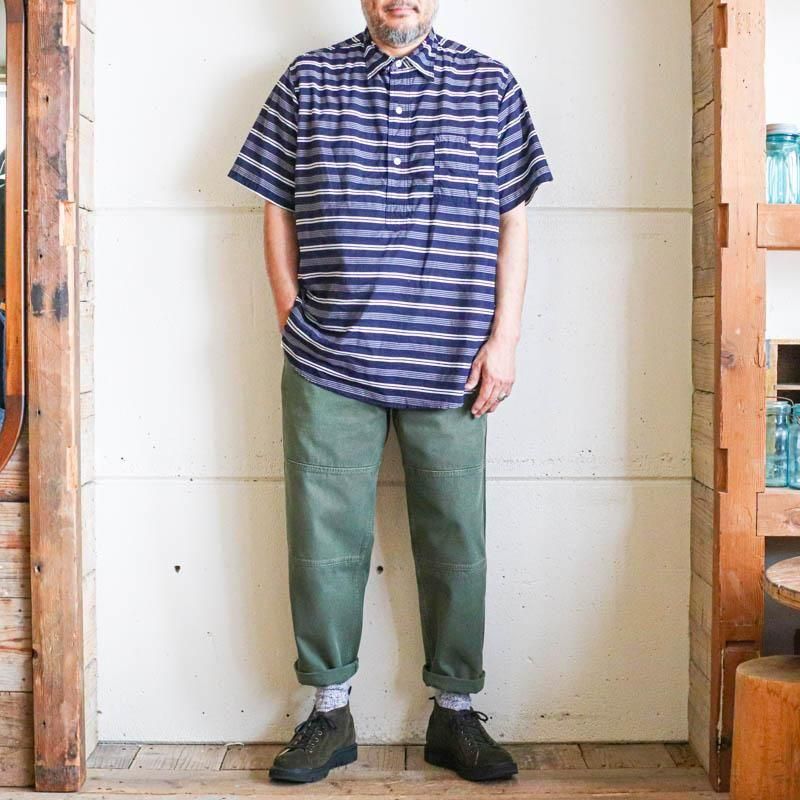 No.1 Shirt　S/S　Horizontal Stripe　Navy 　