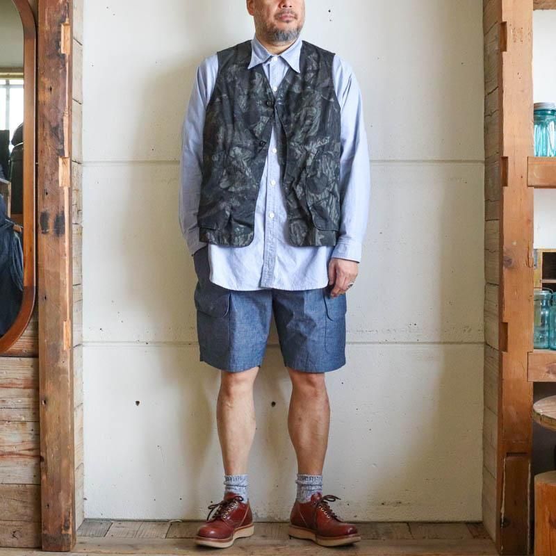 E-Z DEE’S Shorts 　 Medium Weight Chambray　Indigo
