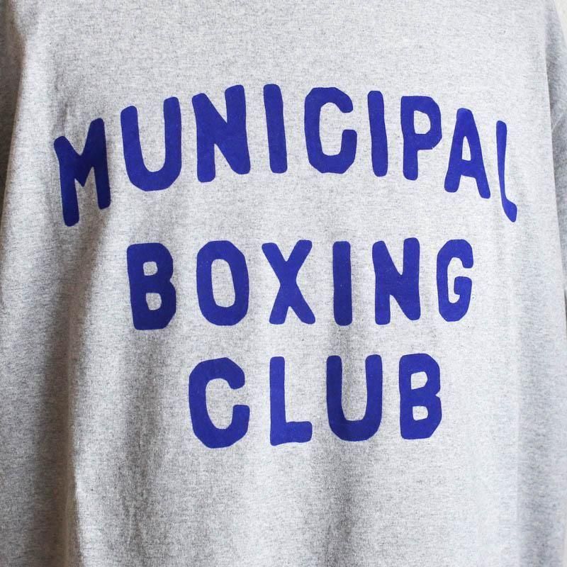 Crew Neck Tee　BOXING CLUB　L.Grey
