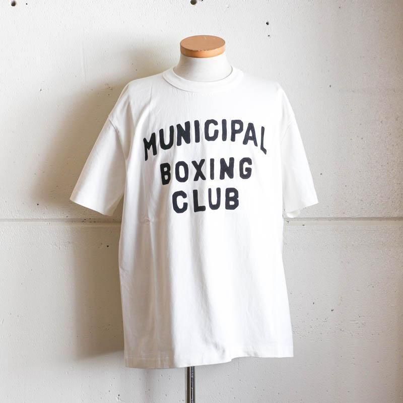 Crew Neck Tee　BOXING CLUB　White
