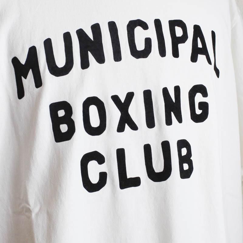 Crew Neck Tee　BOXING CLUB　White
