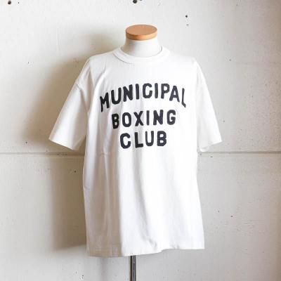 Crew Neck Tee　BOXING CLUB　White
