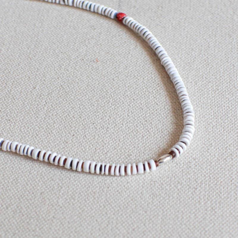 Beads Choker White Shell