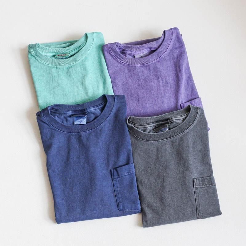  Crew Neck Pocket TeePigment Dye