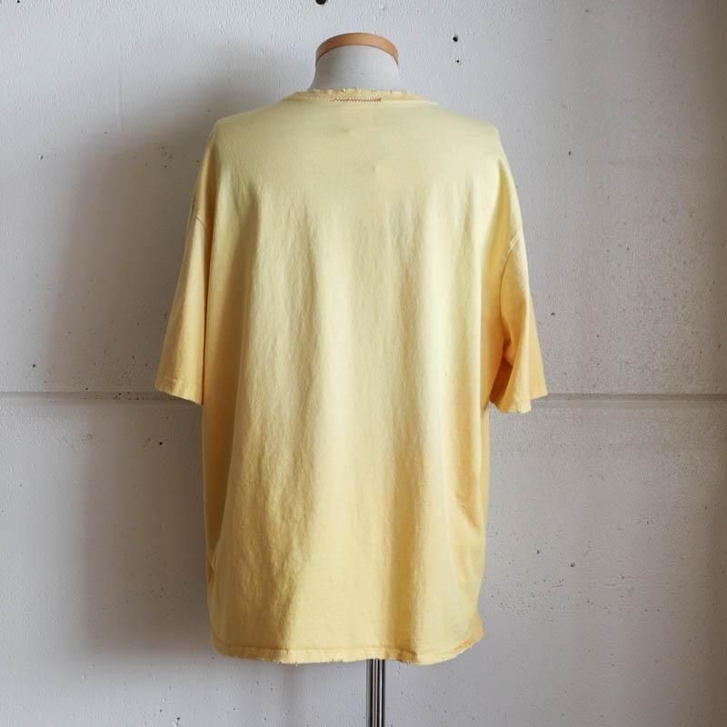 Oversized Crop T-ShirtsAged  yellow
