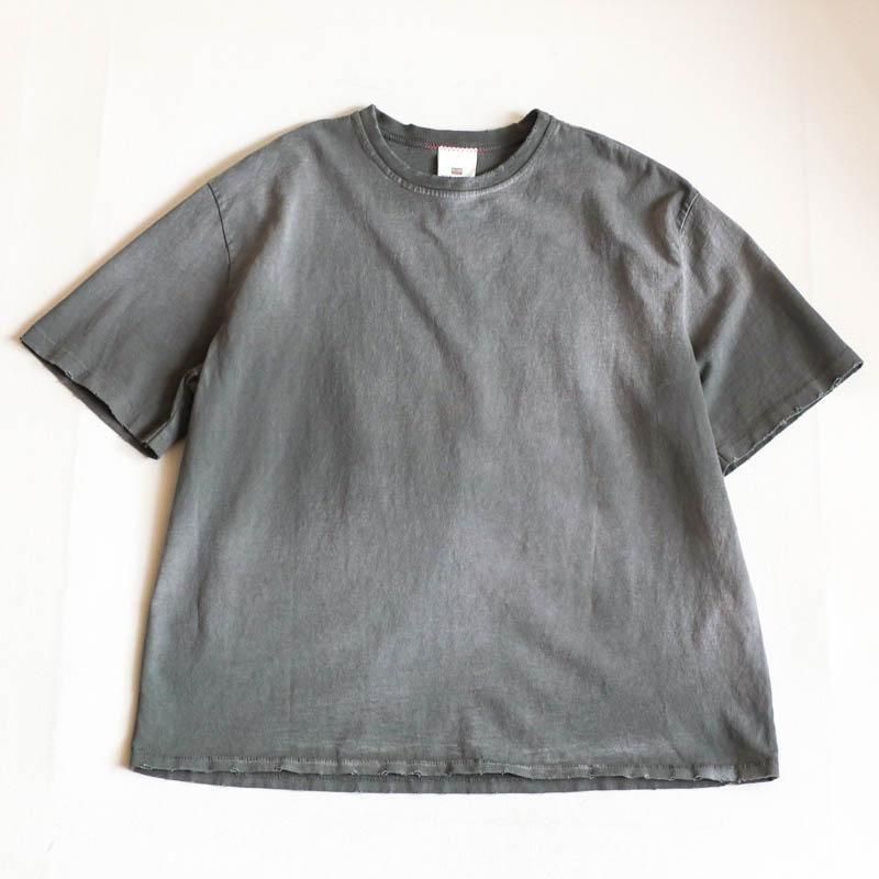 Oversized Crop T-ShirtsAged  Olive Green

