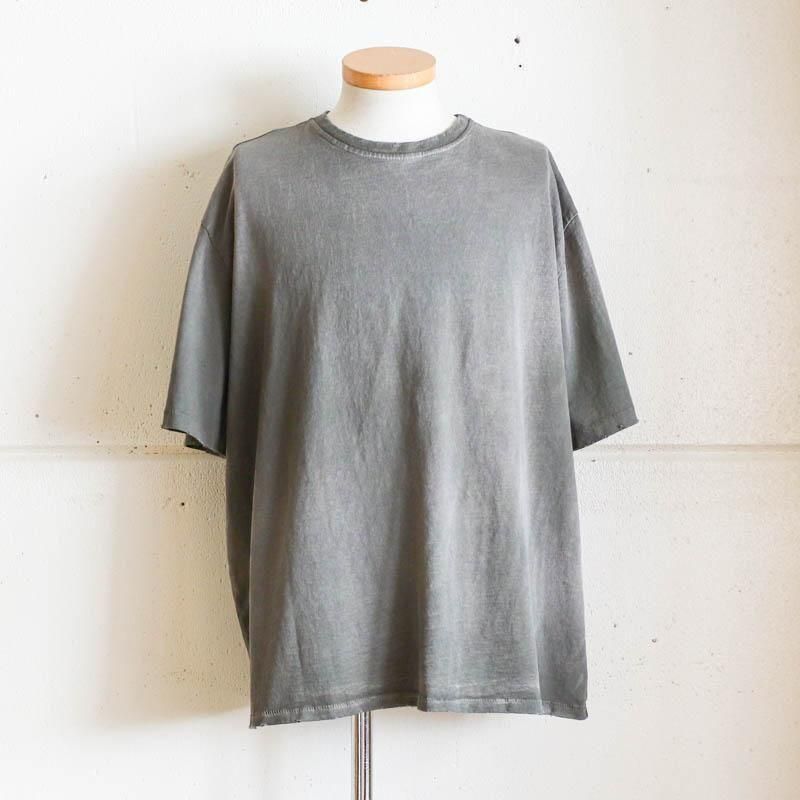 Oversized Crop T-ShirtsAged  Olive Green
