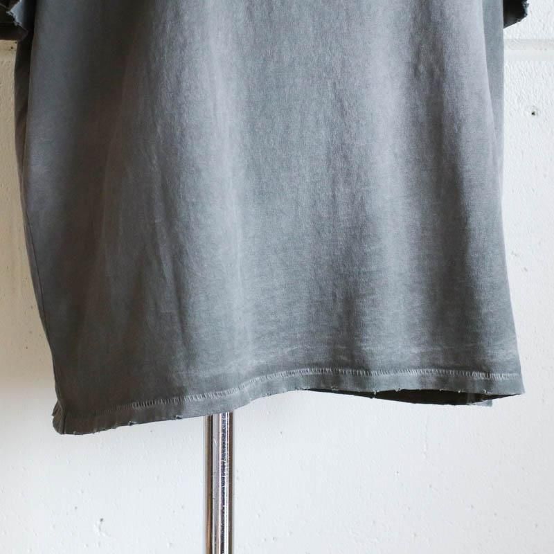Oversized Crop T-ShirtsAged  Olive Green
