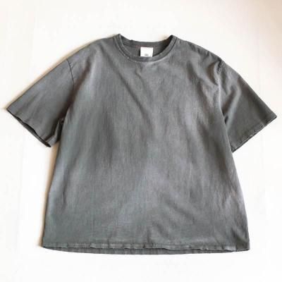 Oversized Crop T-ShirtsAged  Olive Green
