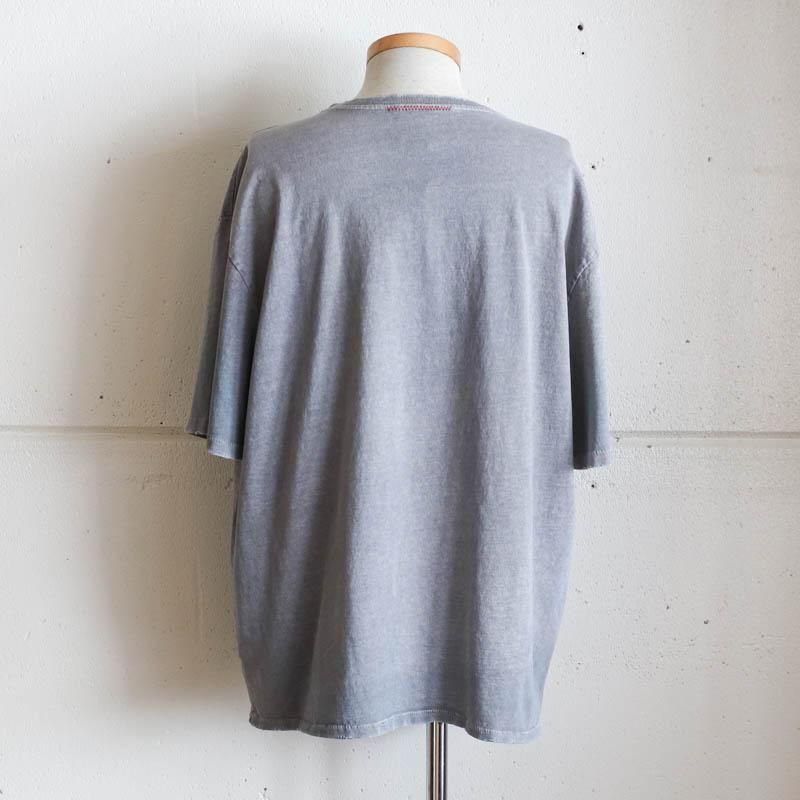 Oversized Crop T-ShirtsAged  Grey