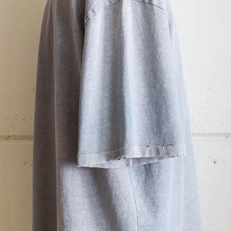 Oversized Crop T-ShirtsAged  Grey