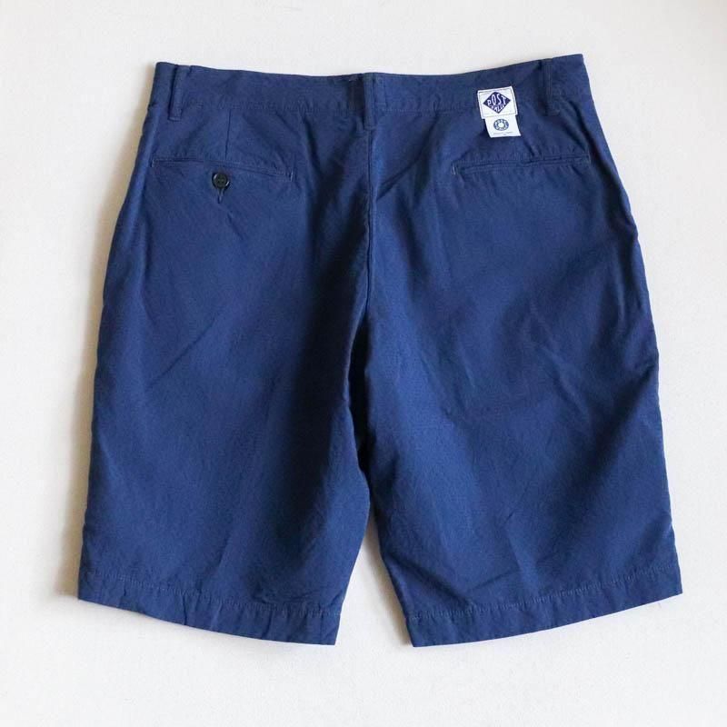 Menpolini Extra Shorts 　dobby chambray solid navy