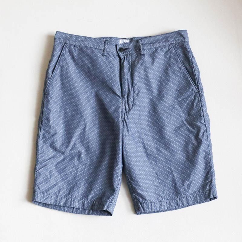 Menpolini Extra Shorts　dobby chambray indigo