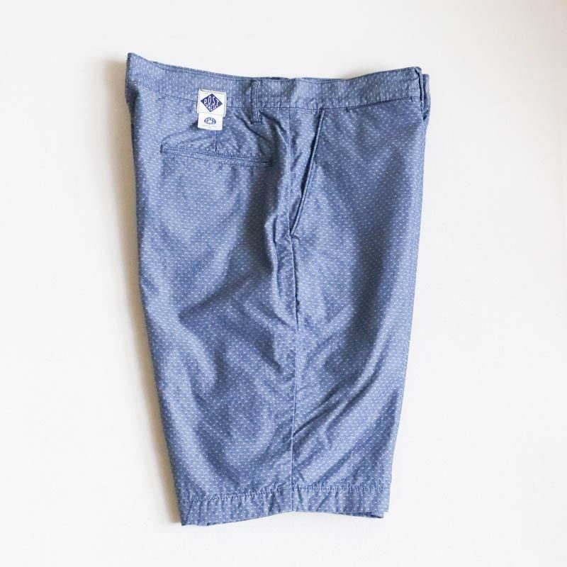 Menpolini Extra Shorts　dobby chambray indigo