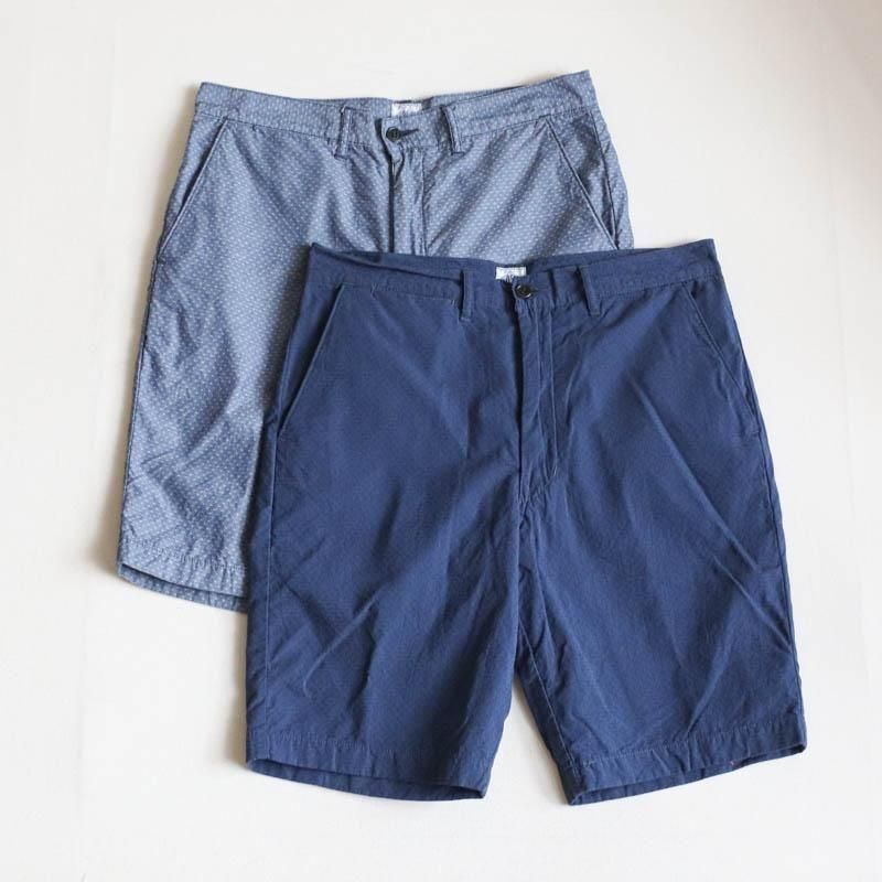 Menpolini Extra Shorts　dobby chambray indigo
