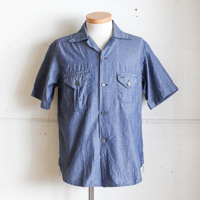 E-Z Cruz Shirt S/S  　dobby chambray indigo